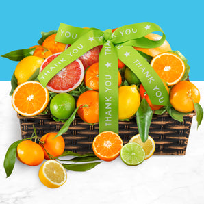 Thank You Sweet Sunshine Citrus Fruit Gift Basket