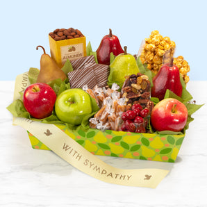 Sympathy Orchard Delight Fruit and Gourmet Basket