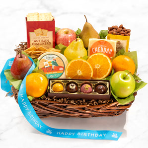 The Deluxe Happy Birthday Fruit Basket