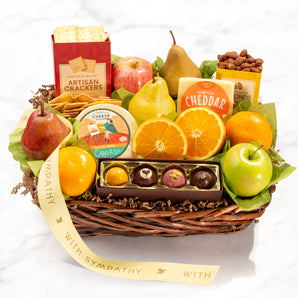 The Deluxe Sympathy Fruit Basket