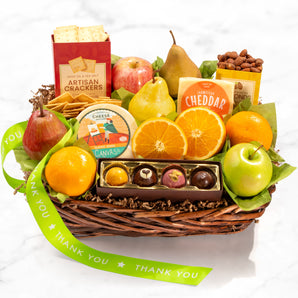 The Deluxe Thank You Fruit Basket