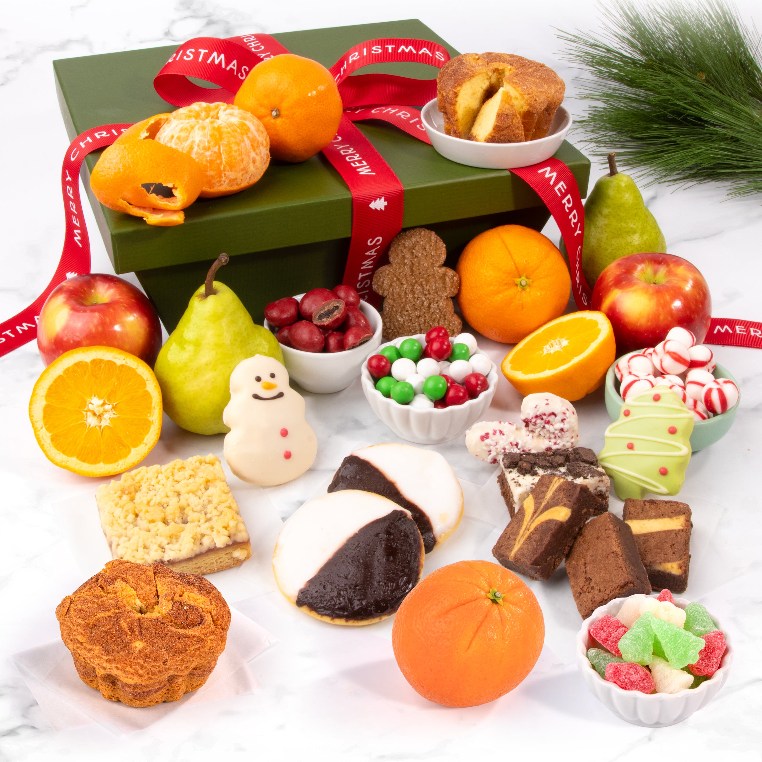 Christmas Morning Bakery & Fresh Fruit Gift Basket