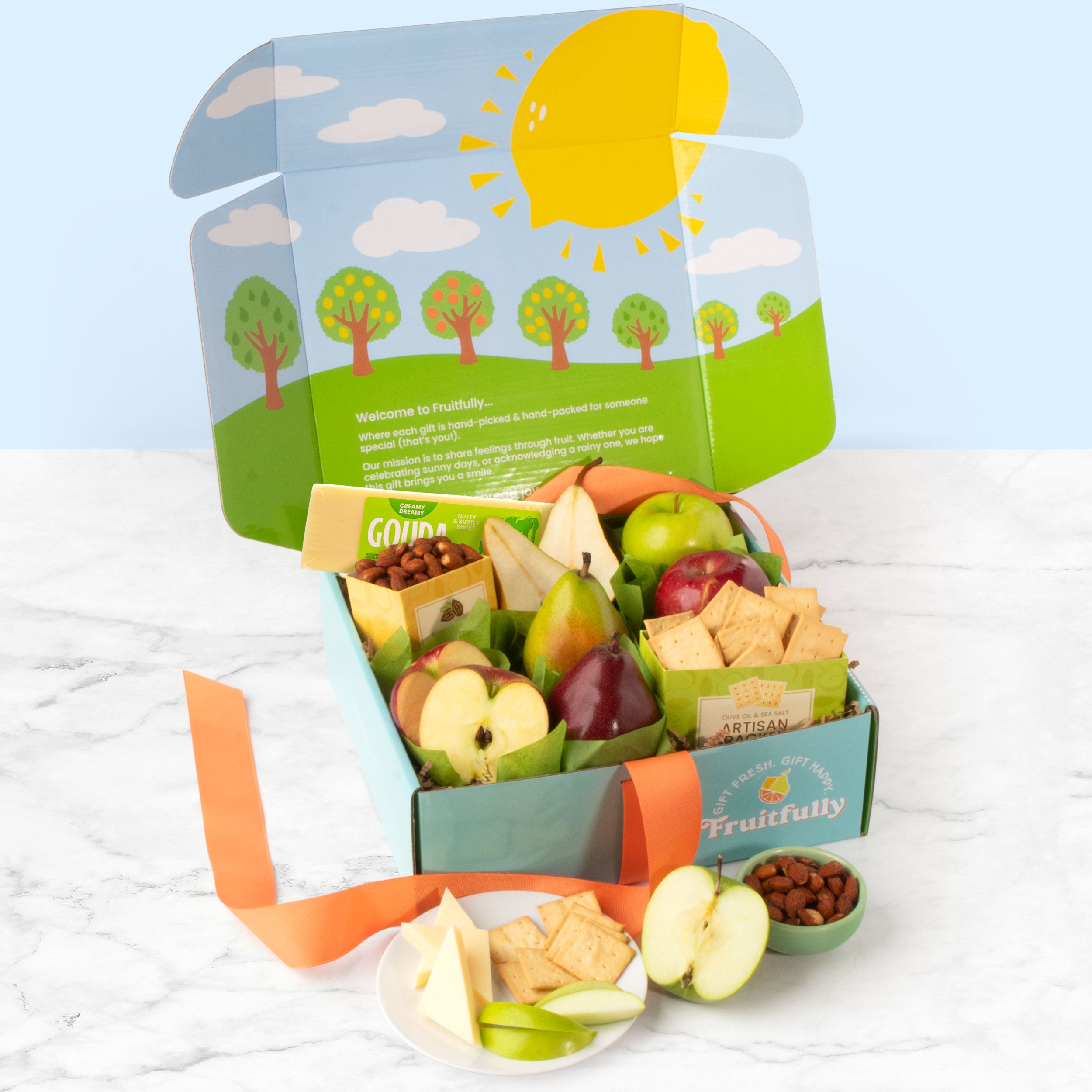 Fruitfully Perfect Pairings Fruit, Cheese and Gourmet Box – Fruitfully