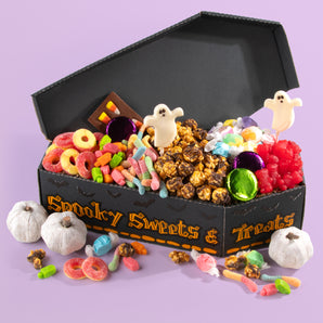 Spooky Halloween Treats in Coffin Box