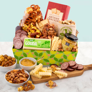 Snacking Sensation Meat, Cheese & Snack Variety Gift Box