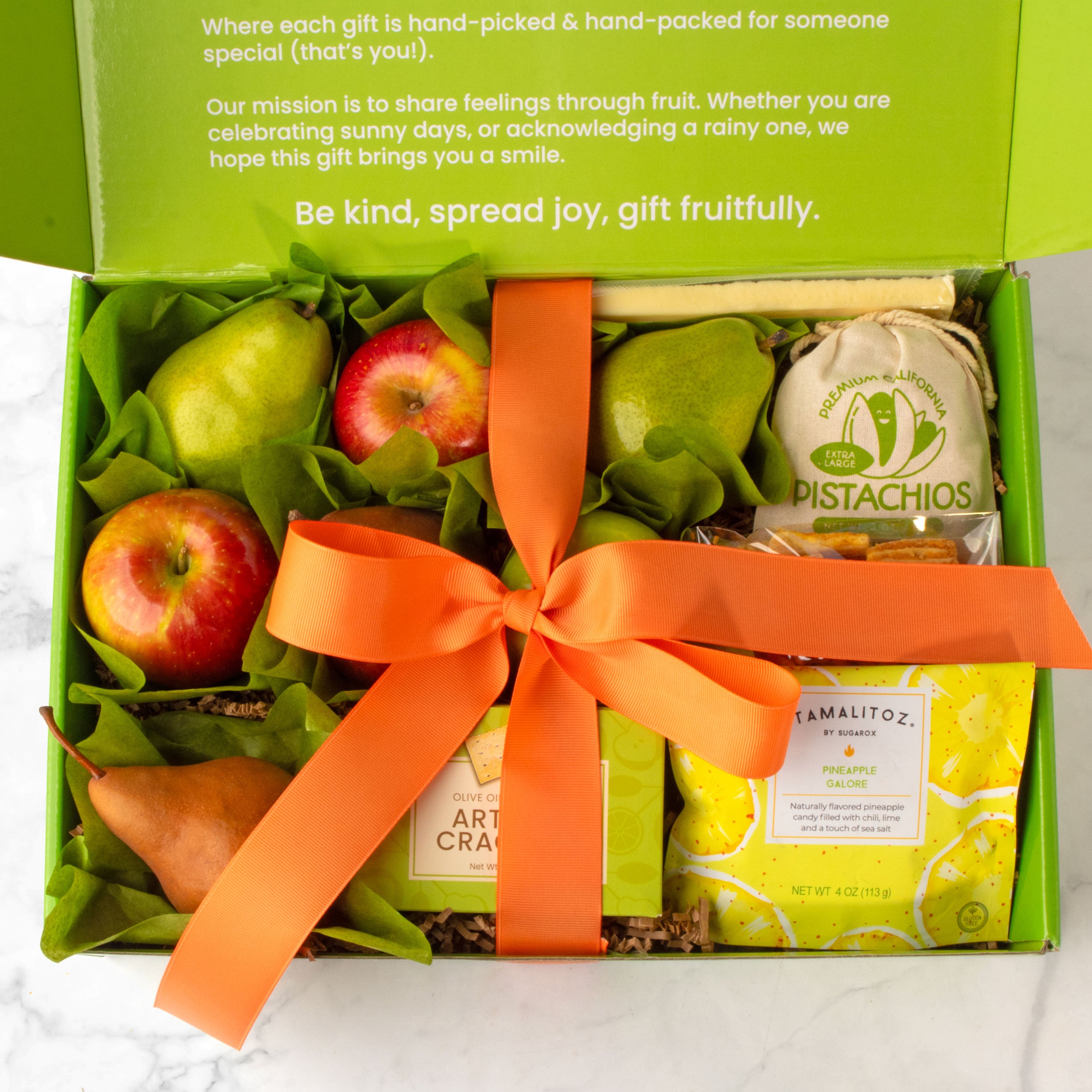 Fruitfully Perfect Pairings Deluxe Fruit, Cheese and Gourmet Box – Fruitfully