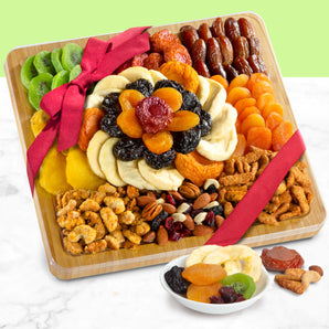 Platter of Plenty Dried Fruit & Nuts Gift