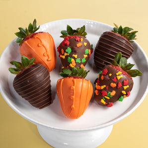 Fall Pumpkins Dipped Berries